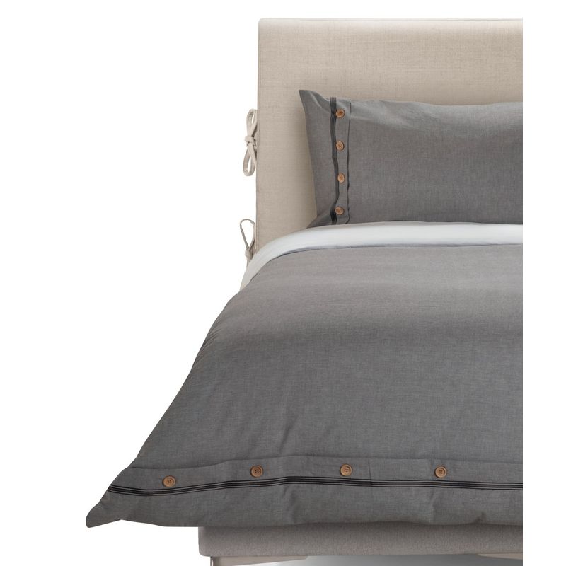 ROSEN - Funda Plumón Rosen Algodón Pure New Lanin 1,5 Plazas Gris