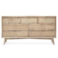 Cómoda Halsey Madera-Rattán