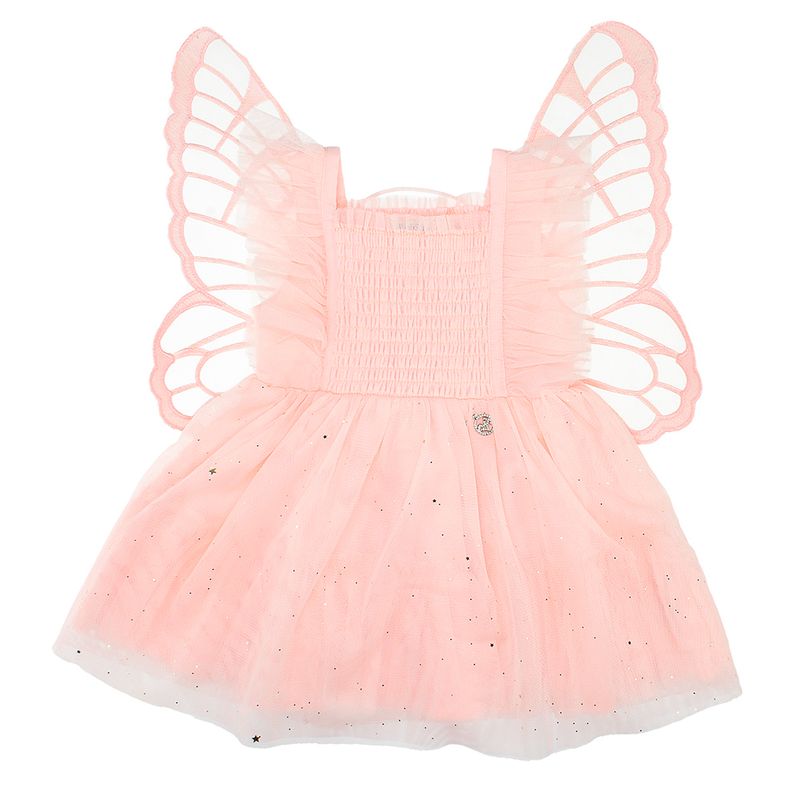 BUBBLE GUMMERS - VESTIDO BEBÉ BUBBLEGUMMERS ELEVATED NATURE LIGHT PINK