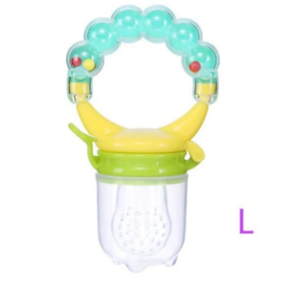 COCHOLITO KIDS - Chupete De Silicona Para Frutas Con Sonajero Bebés