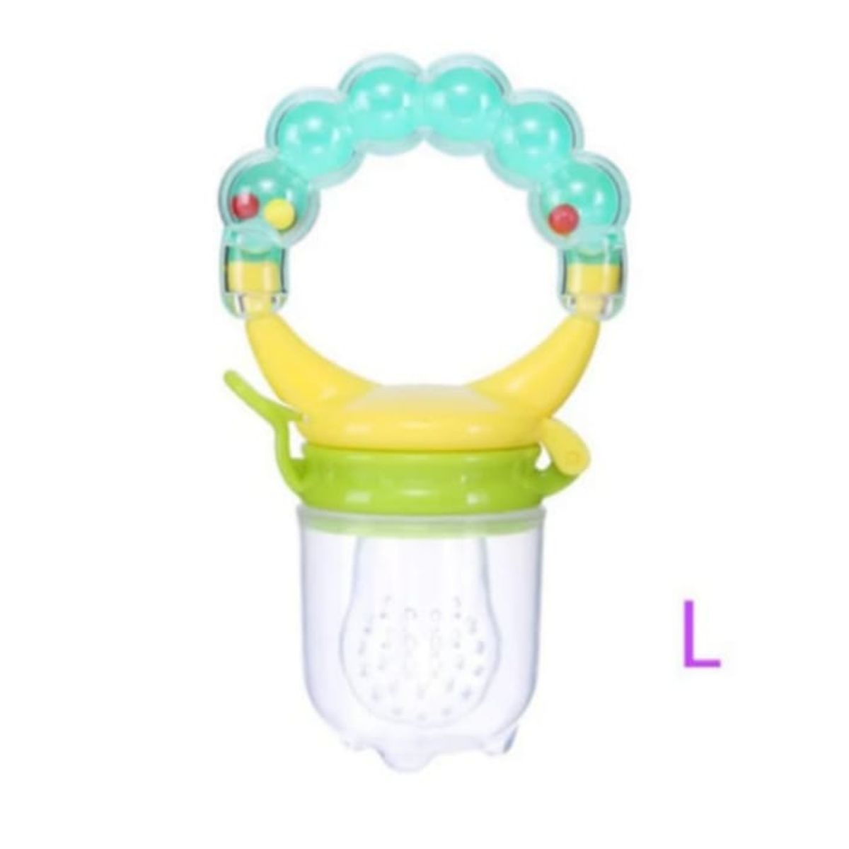 COCHOLITO KIDS - Chupete De Silicona Para Frutas Con Sonajero Bebés