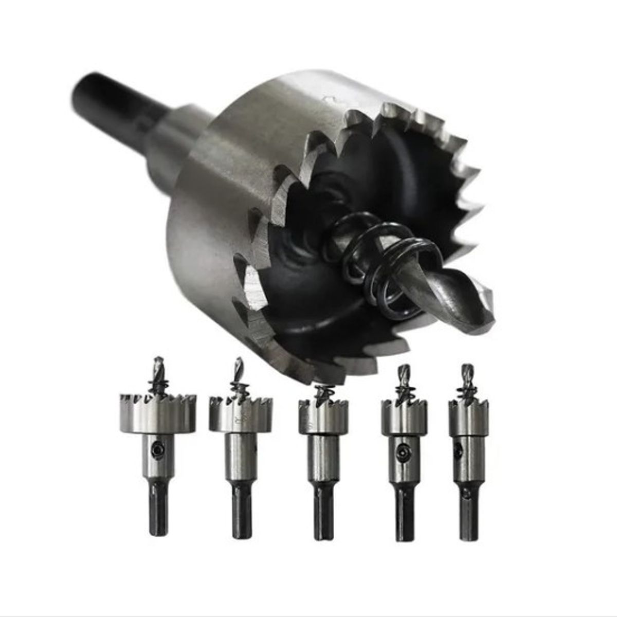 OFERTABKN - Juego De 5 Brocas Corona Perforadora Metal