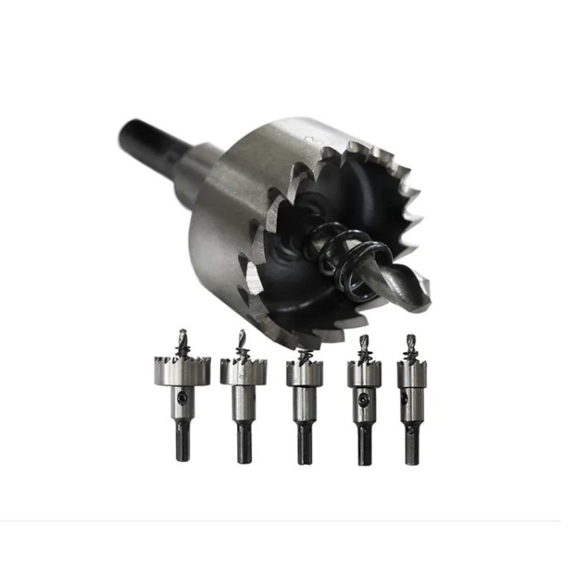 OFERTABKN - Juego De 5 Brocas Corona Perforadora Metal