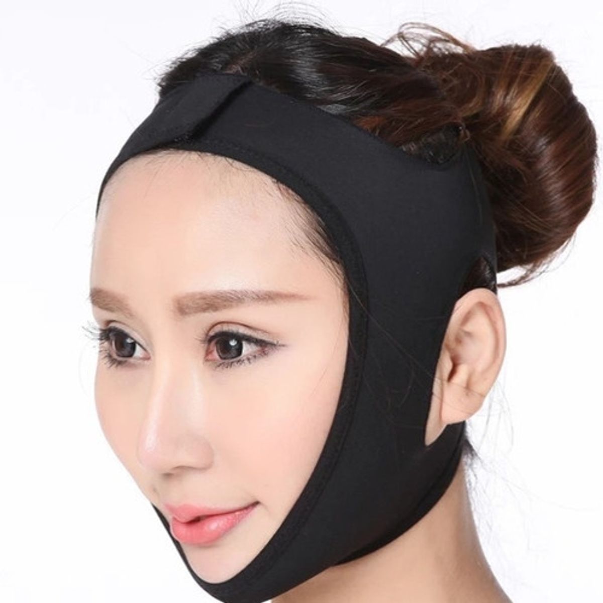 GENERICO - Faja Mentonera Reductora Papada Bichectomía Negra