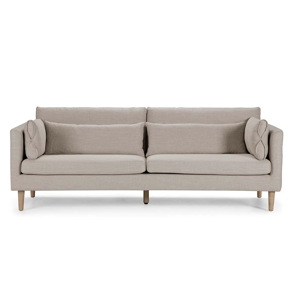 ROSEN - Sofá Rosen Vesterbro 3 Cuerpos Tela Tostado