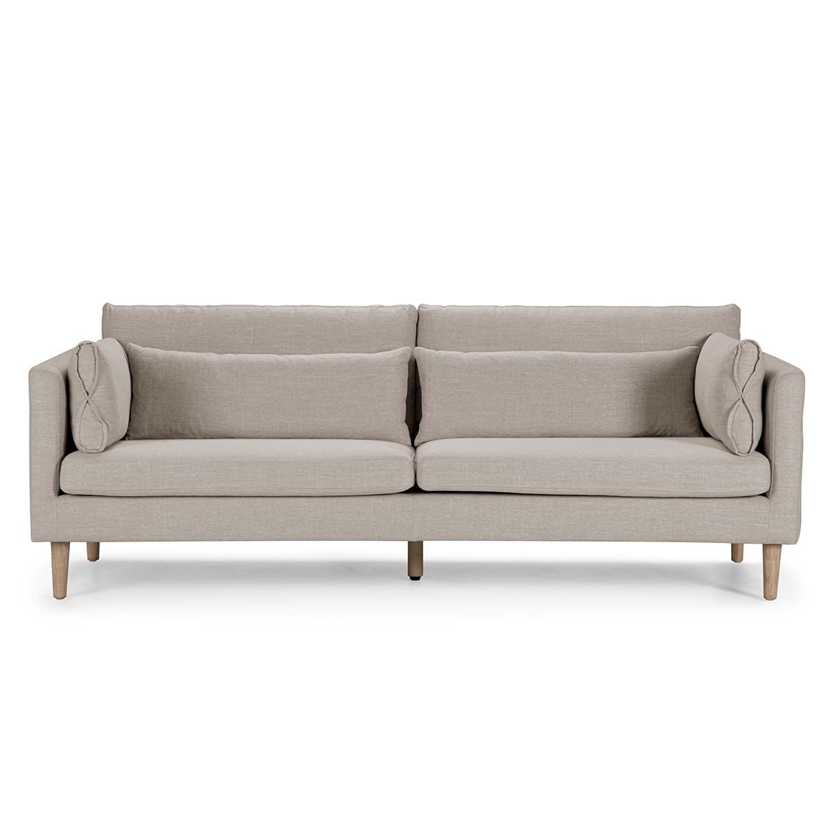 ROSEN - Sofá Rosen Vesterbro 3 Cuerpos Tela Tostado