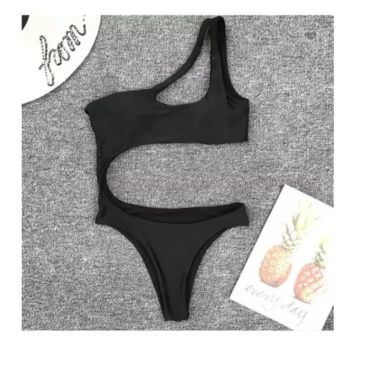 MALCREADO34401 - Trikini Traje de Baño De Una Pieza Para Mujer Con Abertura