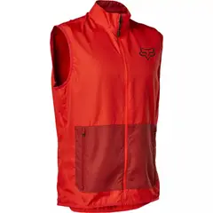 FOX - Chaqueta Cortavientos Bicicleta Ranger Sin Mangas Rojo