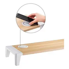 MACROTEL - Elevador De Monitor Con Cargador Inalámbrico