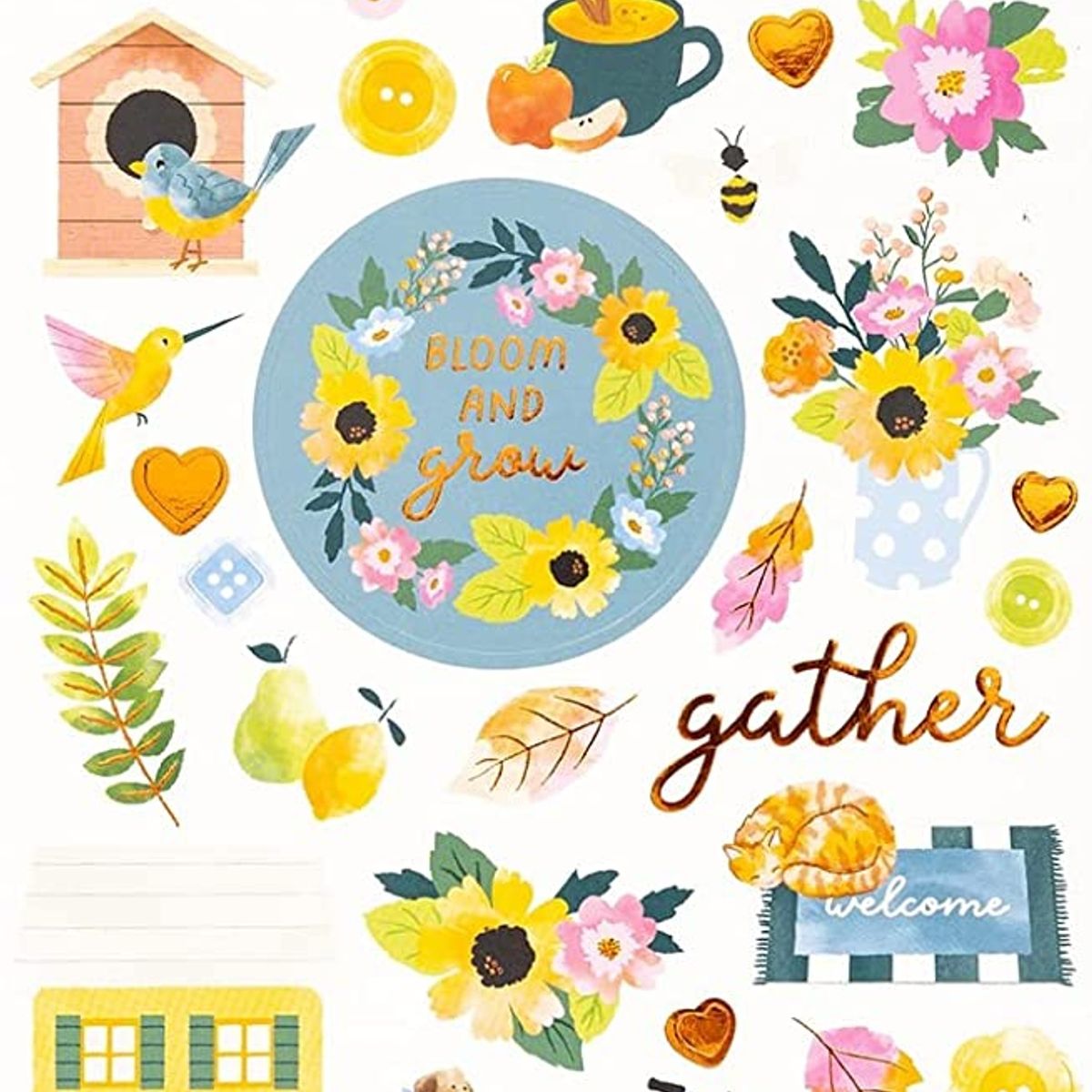 AMERICAN CRAFTS - Paige Evans Garden Shoppe STICKERS 6X12