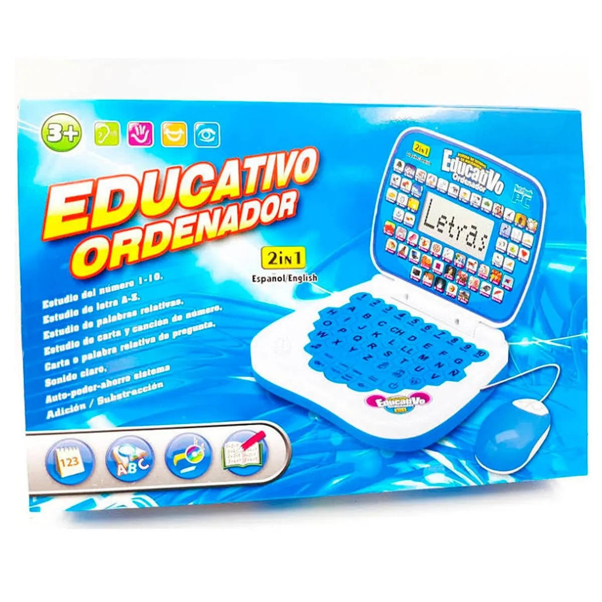 GENERICO - Computador Juguete Educativo Ingles - Español - Niño