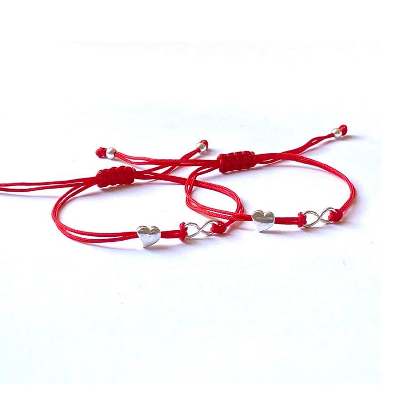 RE FRAN - Set pulseras para pareja amor infinito
