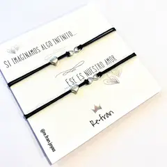 RE FRAN - Set pulseras para pareja amor infinito