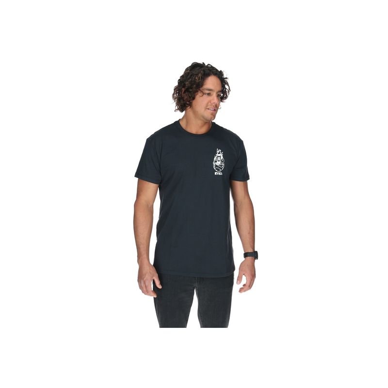 RVCA - Polera M/C Hombre Lil Devil Ss Negro RVCA