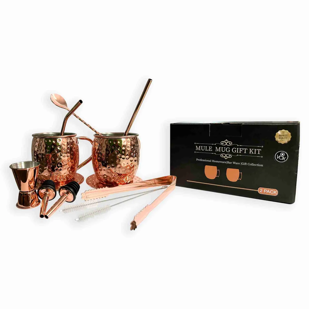 VOX - SET 2 MUGS COBRE 16 PIEZAS