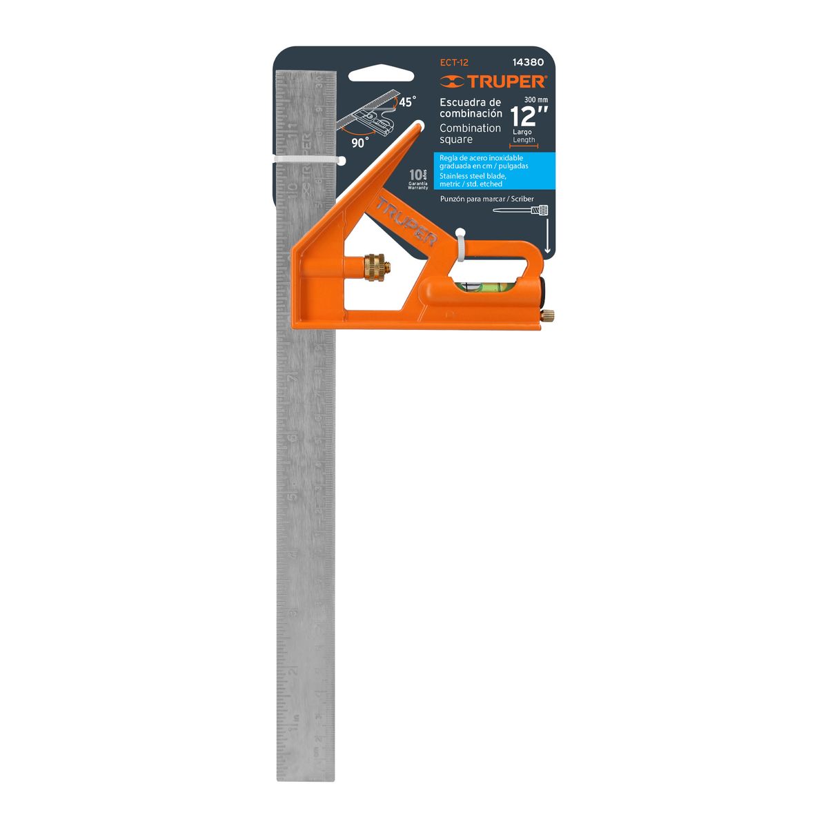 TRUPER - Escuadras;  1 De Combinación Truper + 1 Rápida de aleación de Aluminio