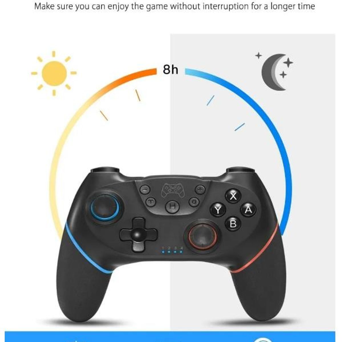 TNAKIEX - Control Gamepad Mando Compatible Nintendo Switch Inalámbrico Bluetooth