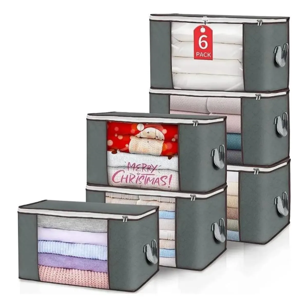 TNAKIEX - 6 Unidades Organizador De Bolsas De Almacenamiento De Ropa
