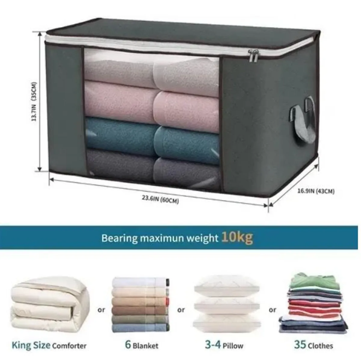 TNAKIEX - 6 Unidades Organizador De Bolsas De Almacenamiento De Ropa