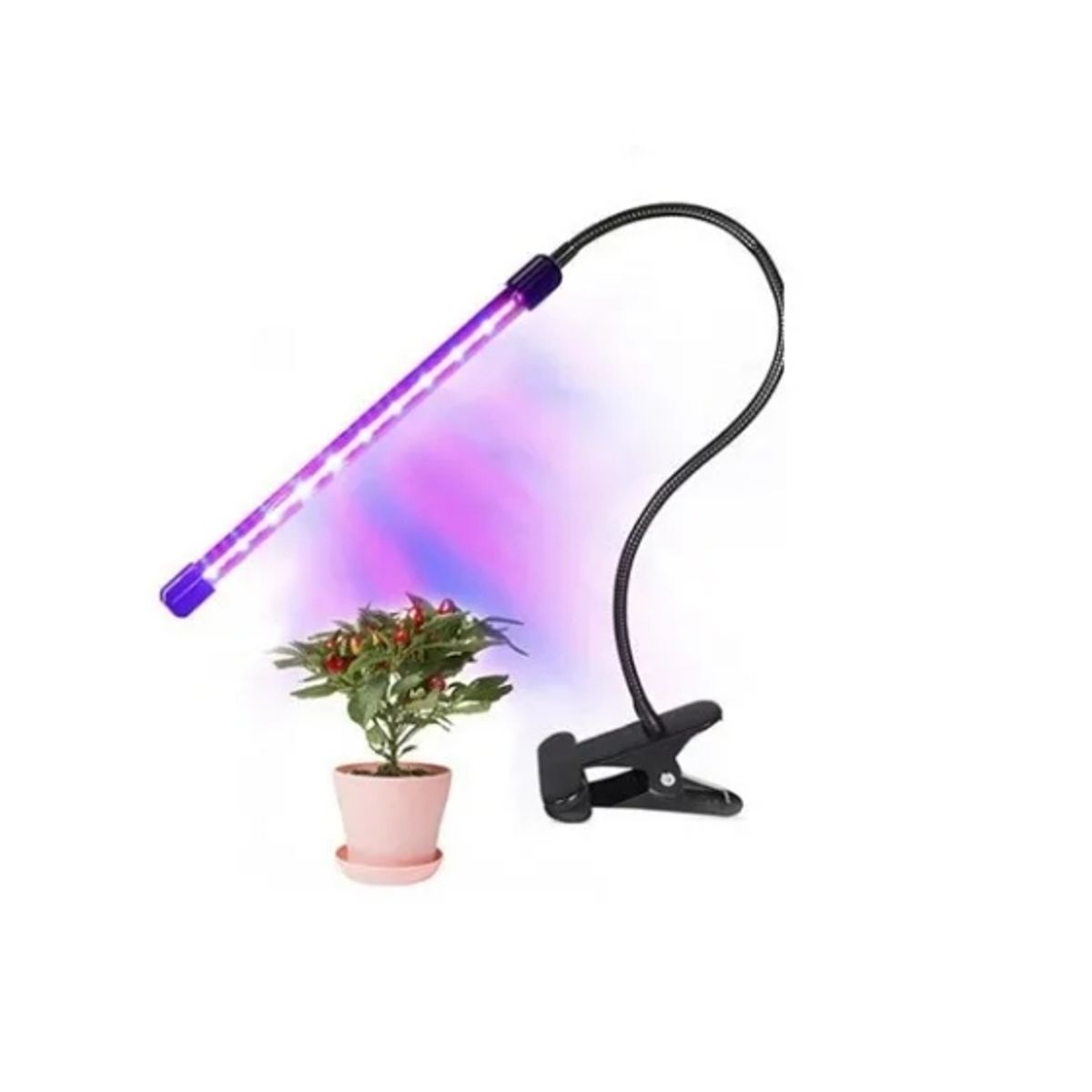 GENERICO - Lampara Luz Led Para Crecimiento De Plantas Con Temporizador 1 Tubo