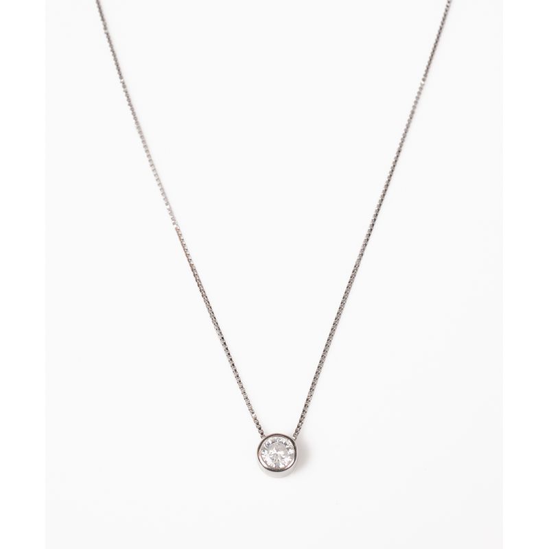 AMELIE FERRAND - Collar Punto de Luz ANNE Plata 925 Rodinada.