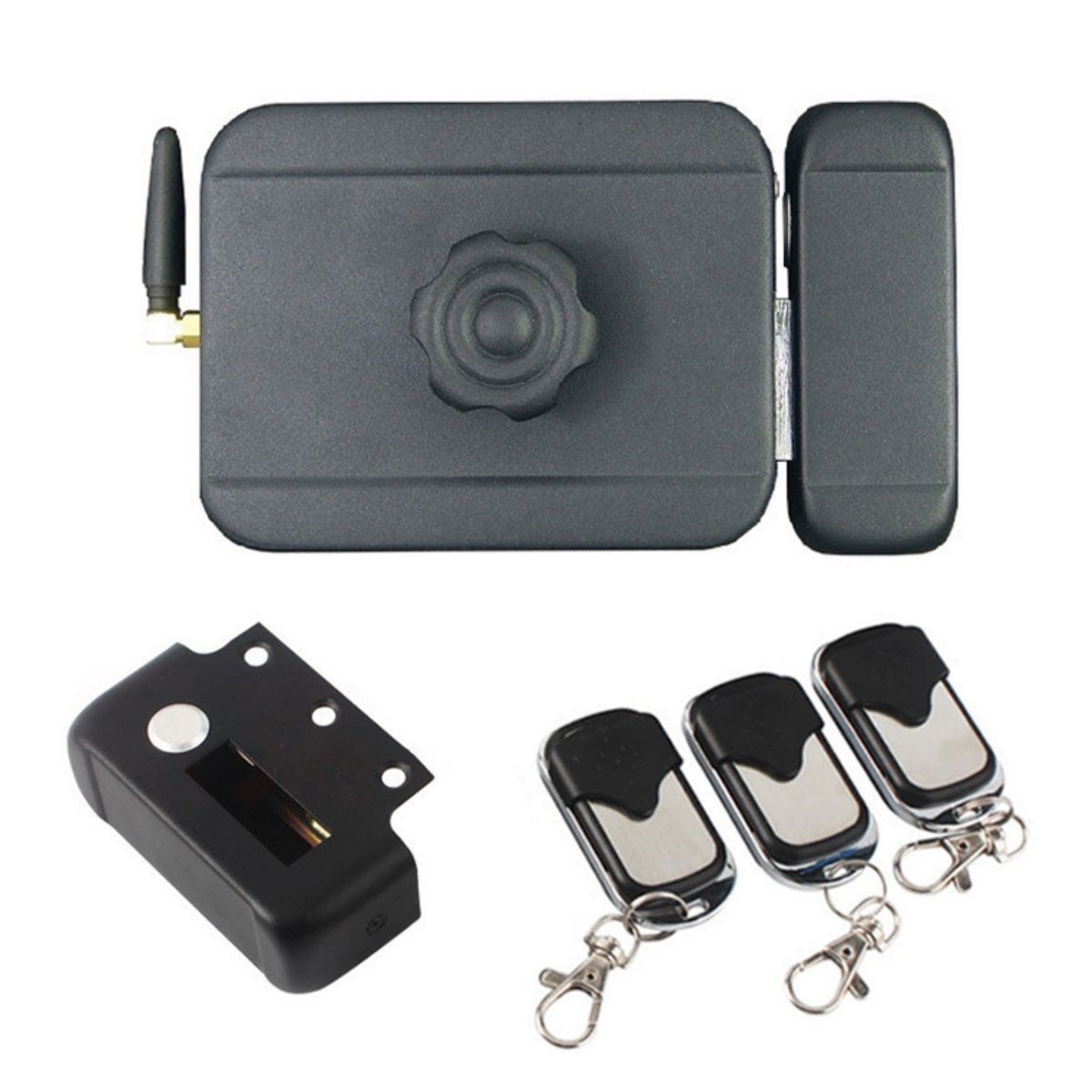 CRUSEC - Cerradura Inteligente Inalámbrica De Control Remoto 3 Llaves