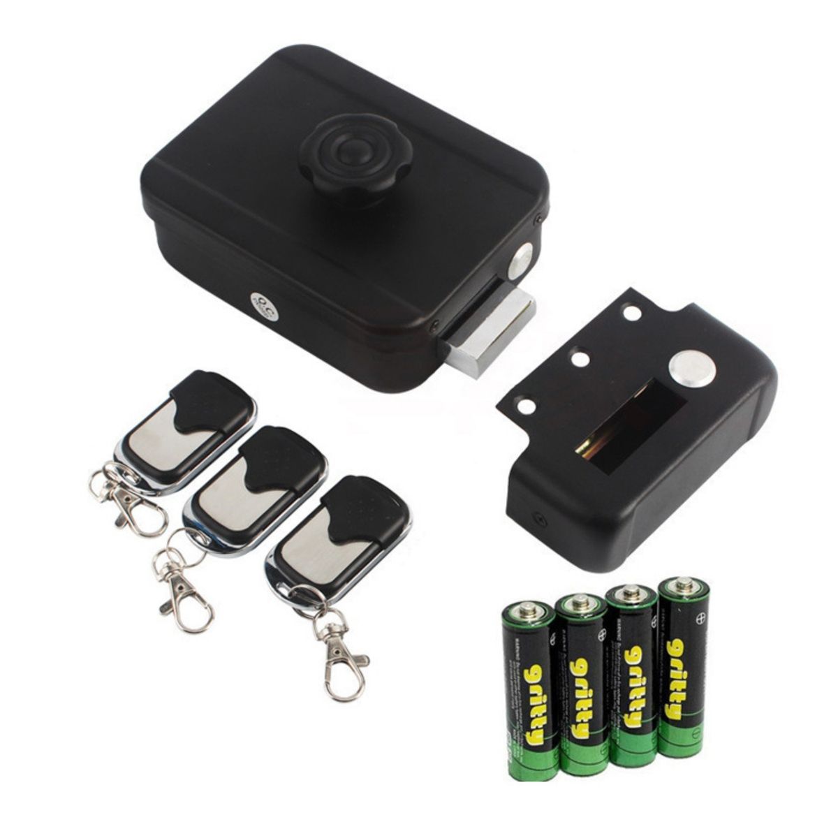 CRUSEC - Cerradura Inteligente Inalámbrica De Control Remoto 3 Llaves