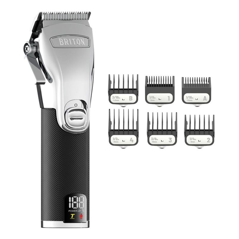 BRITON BARBER - Maquina Cortar Pelo Briton Afeitadora Inalambrica Kit Pro
