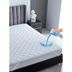CASATUA - Cubre Colchon Protector Impermeable Elasticos - Blanco - King