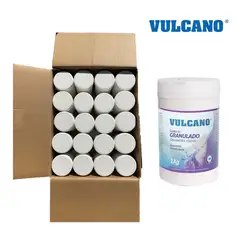 VULCANO - Pack Para Piscina 20 Unidades Cloro Granulado