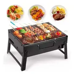 GENERICO - Parrilla Portatil Plegable para Asados Barbacoa