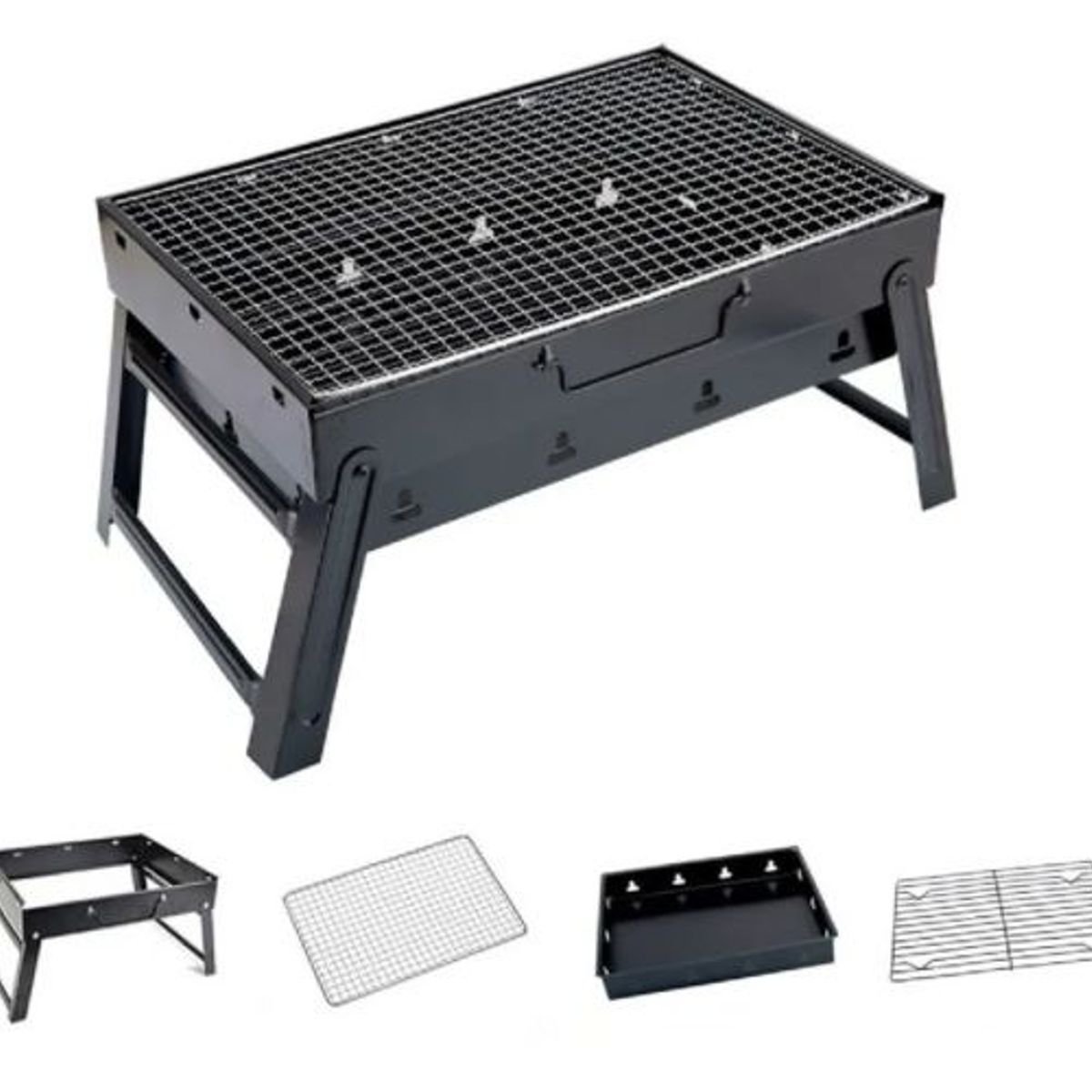 GENERICO - Parrilla Portatil Plegable  para Asados Barbacoa