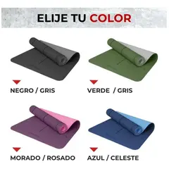 FITNICS - MatYoga Colchoneta Eco8mm - Violeta - 183 x 61 cm