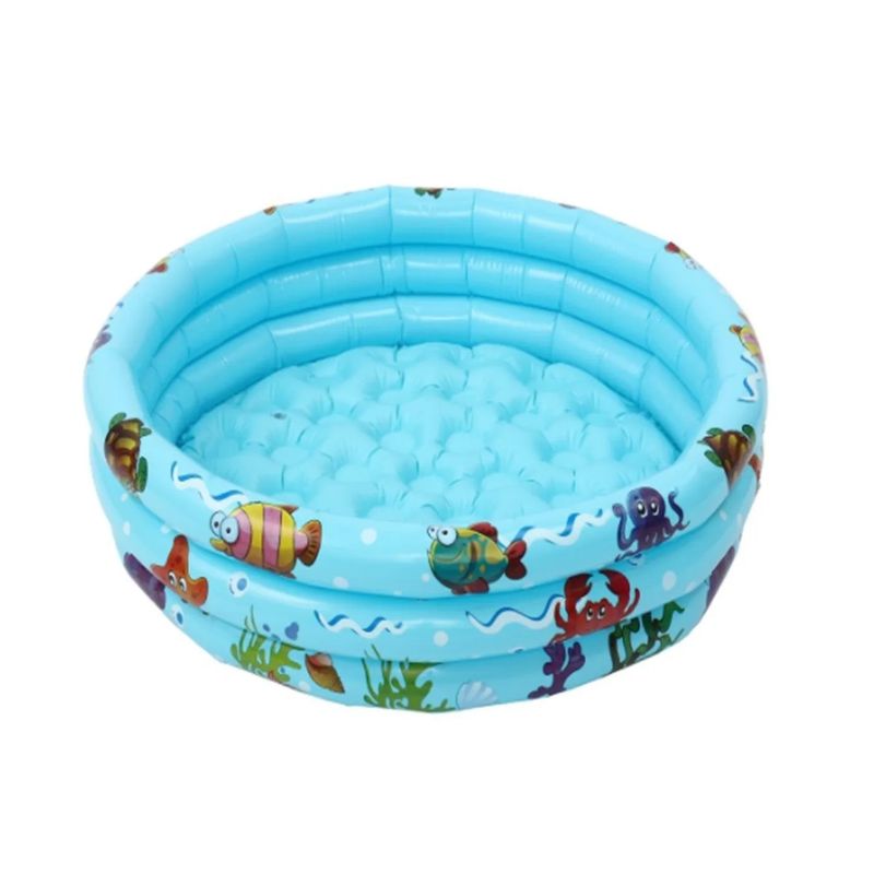 GENERICO - Piscina Inflable Plástico 3 Anillos 110 X 25 Cm