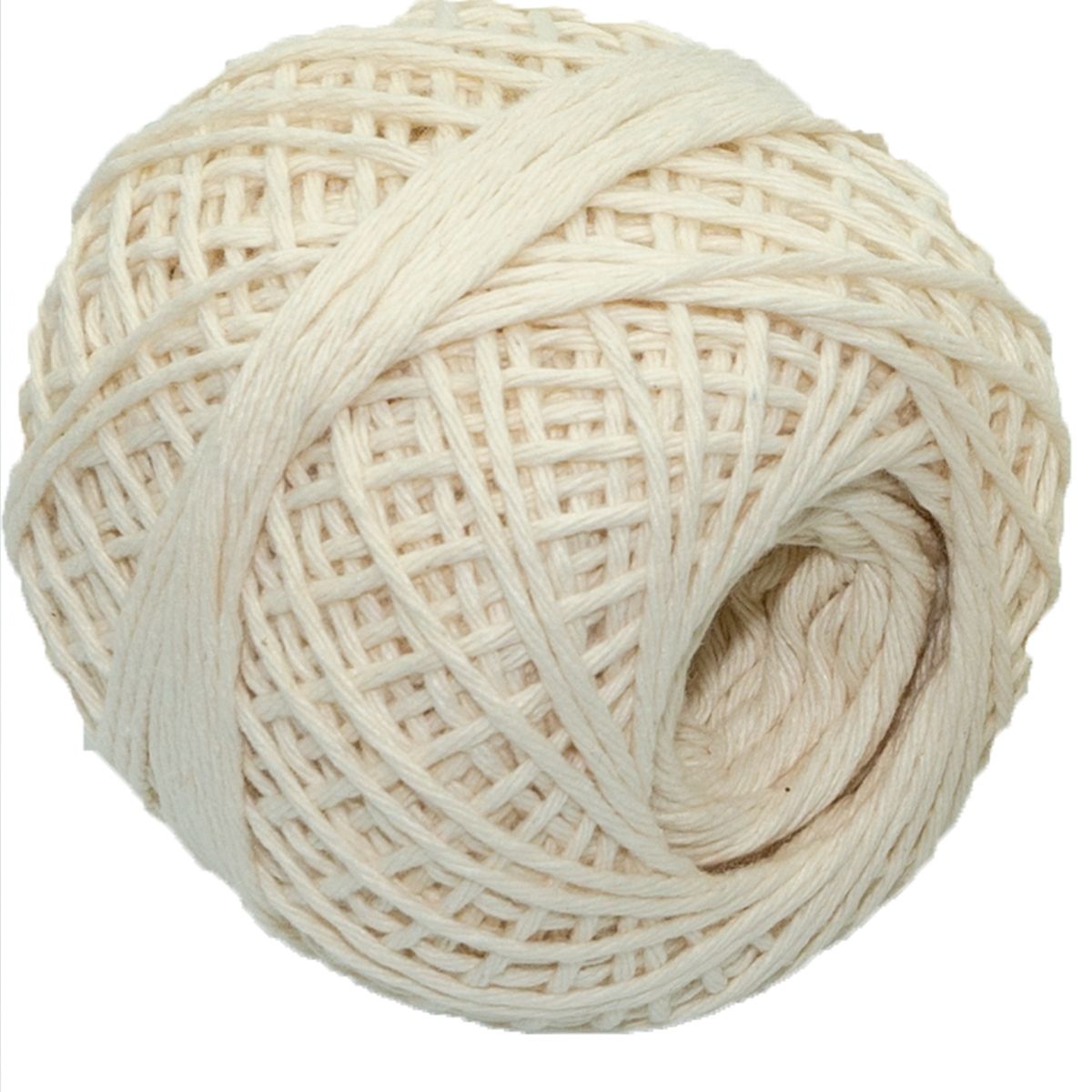 GENERICO - Hilo algodón virgen 75gr 5 hebras pitilla 100% natural cruda