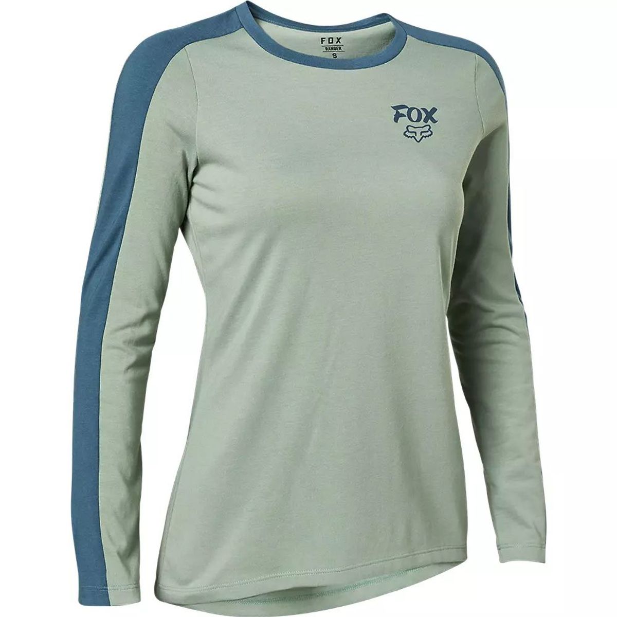 FOX - Polera Bicicleta Mujer Ranger Drirelease® Mid Manga Larga Azul Fox FOX