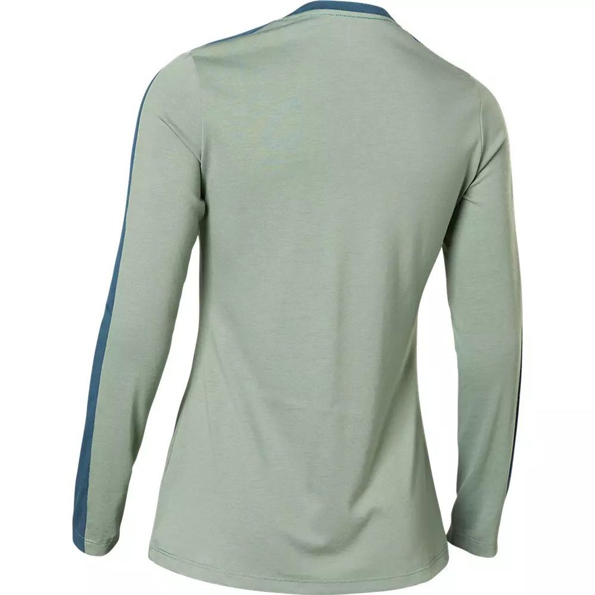 FOX - Polera Bicicleta Mujer Ranger Drirelease® Mid Manga Larga Azul Fox FOX