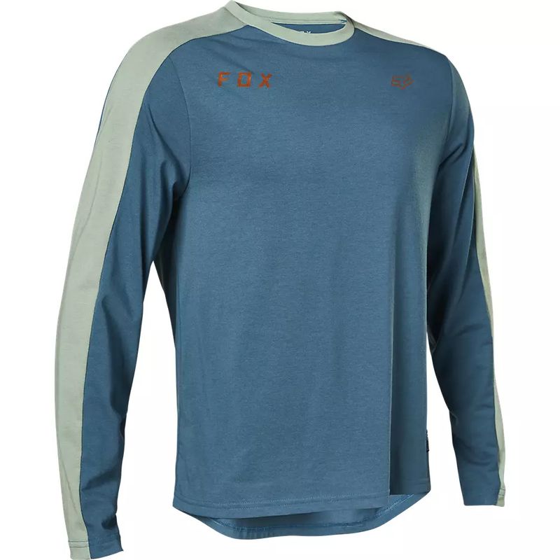 FOX - Polera Bicicleta Ranger Drirelease® Slide Mid Manga Larga Azul Fox FOX.-