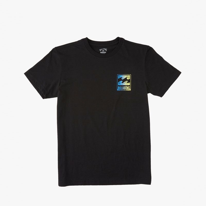 BILLABONG - Polera M/C Niño Crayon Wave B Tees Negro BILLABONG