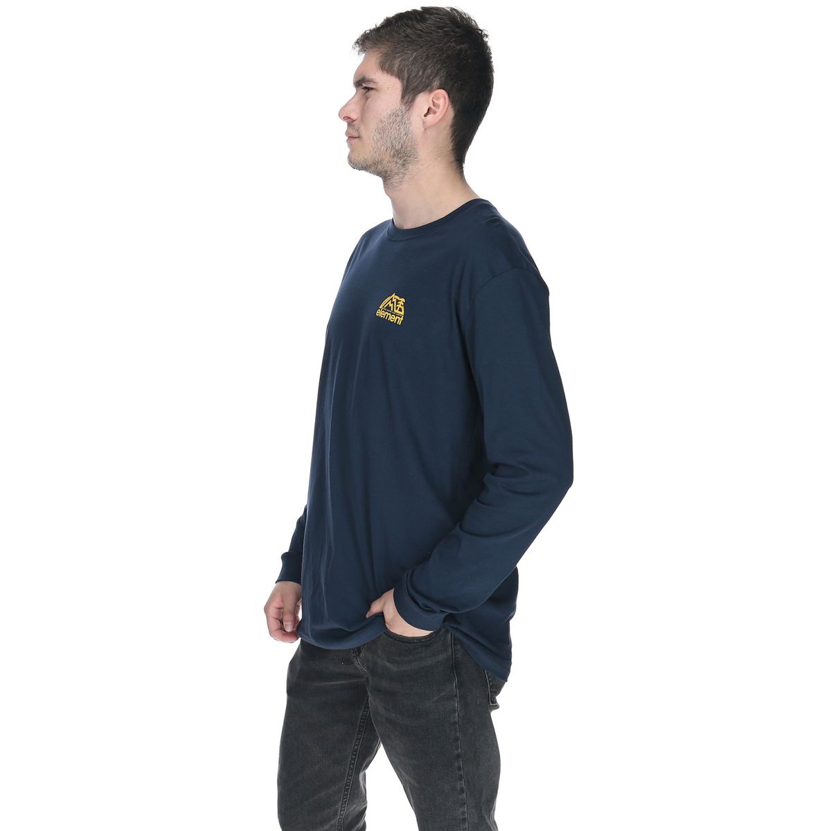 ELEMENT - Polera M/L Hombre Burkett Polera Azul ELEMENT