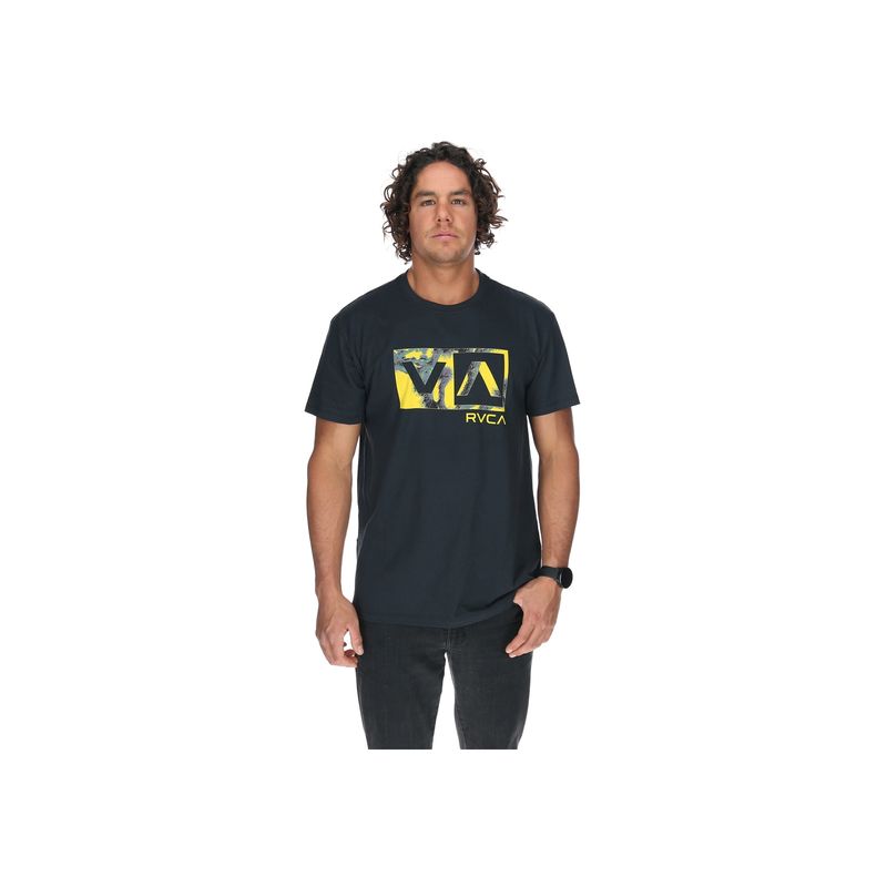 RVCA - Polera M/C Hombre Balance Box Ss Negro RVCA