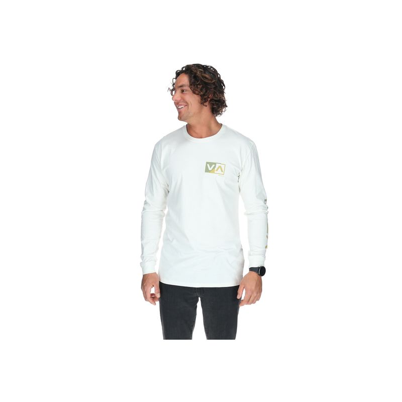 RVCA - Polera M/C Hombre Shifted Ls Blanco RVCA