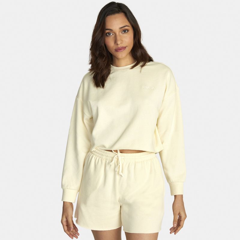 RVCA - Polerón Mujer Test Drive Pull Bdy Blanco RVCA