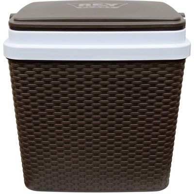 Imagen 2 del producto Cooler Nevera Cava Hielera Portátil 35 Litros Tapa Cafe