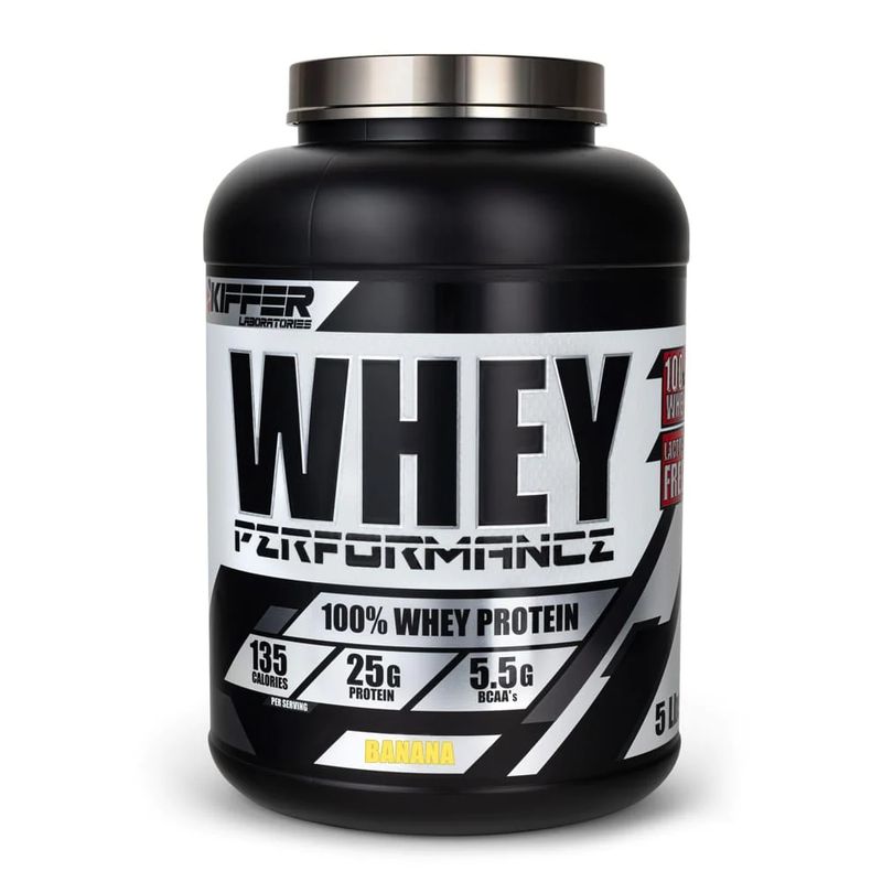 KIFFER - 100% WHEY PERFOMANCE - KIFFER - 5 LIBRAS BANANA