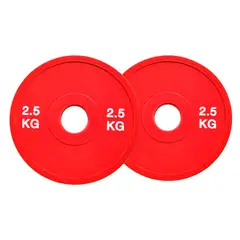 BASKO FITNESS - Discos Olimpicos 2.5 Kg Par Fraccionados