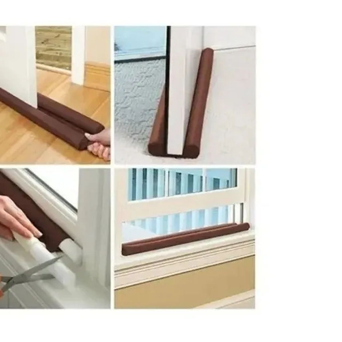 LOOK SHOP - Protector Doble Aislante De Frío Polvo Para Puertas Ventanas