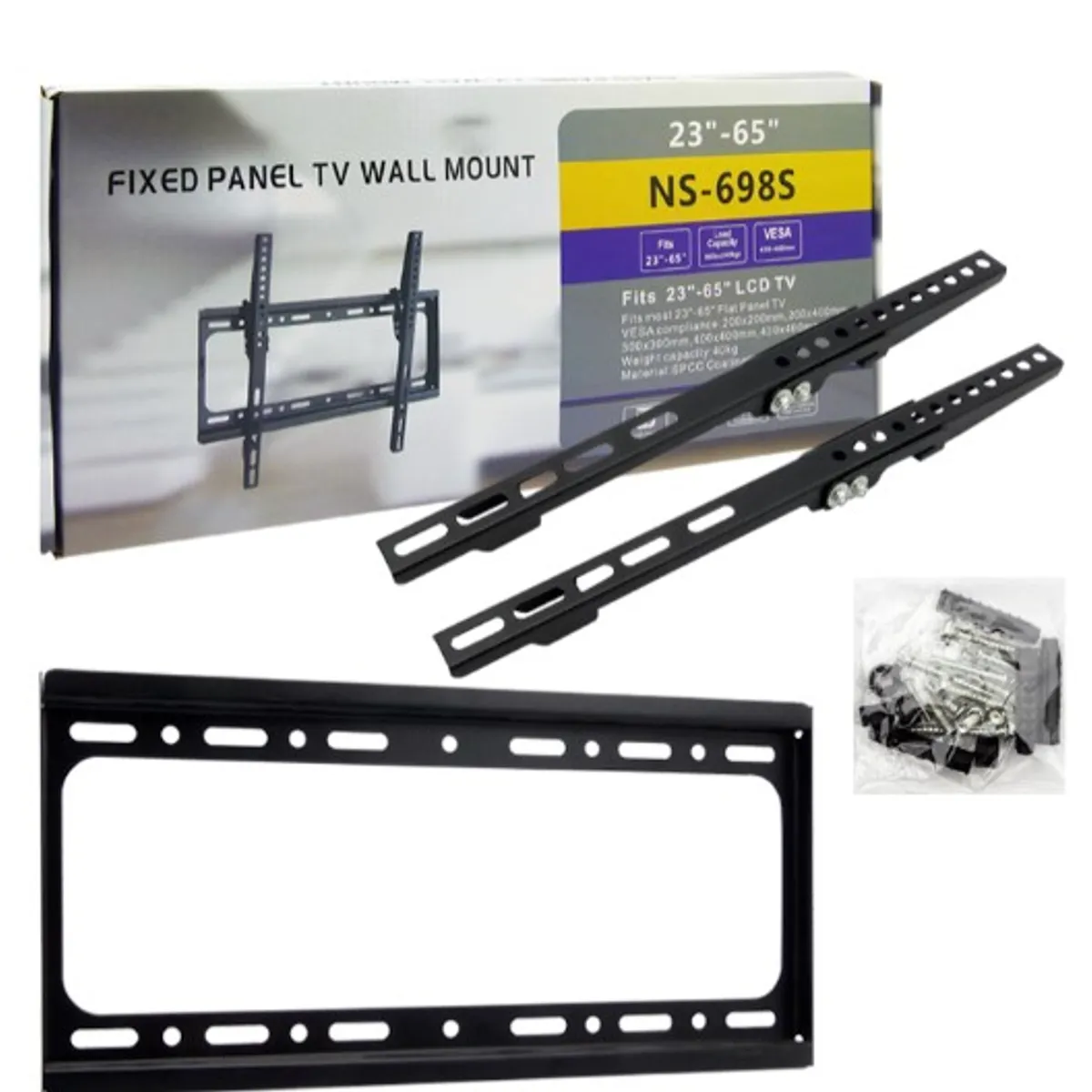 GENERICO - Soporte TV 23” A 65” Con Inclinacion Hasta 40Kg Modelo NS-698S