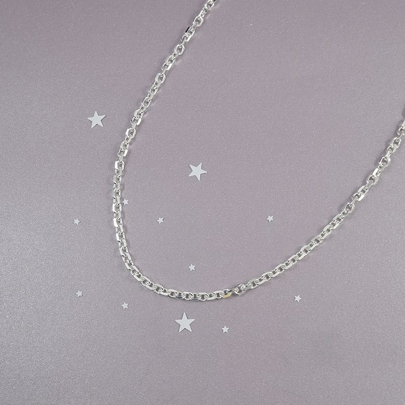 ROSETT - Cadena Limada Plata Ley 925
