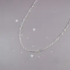 ROSETT - Cadena Limada Plata Ley 925